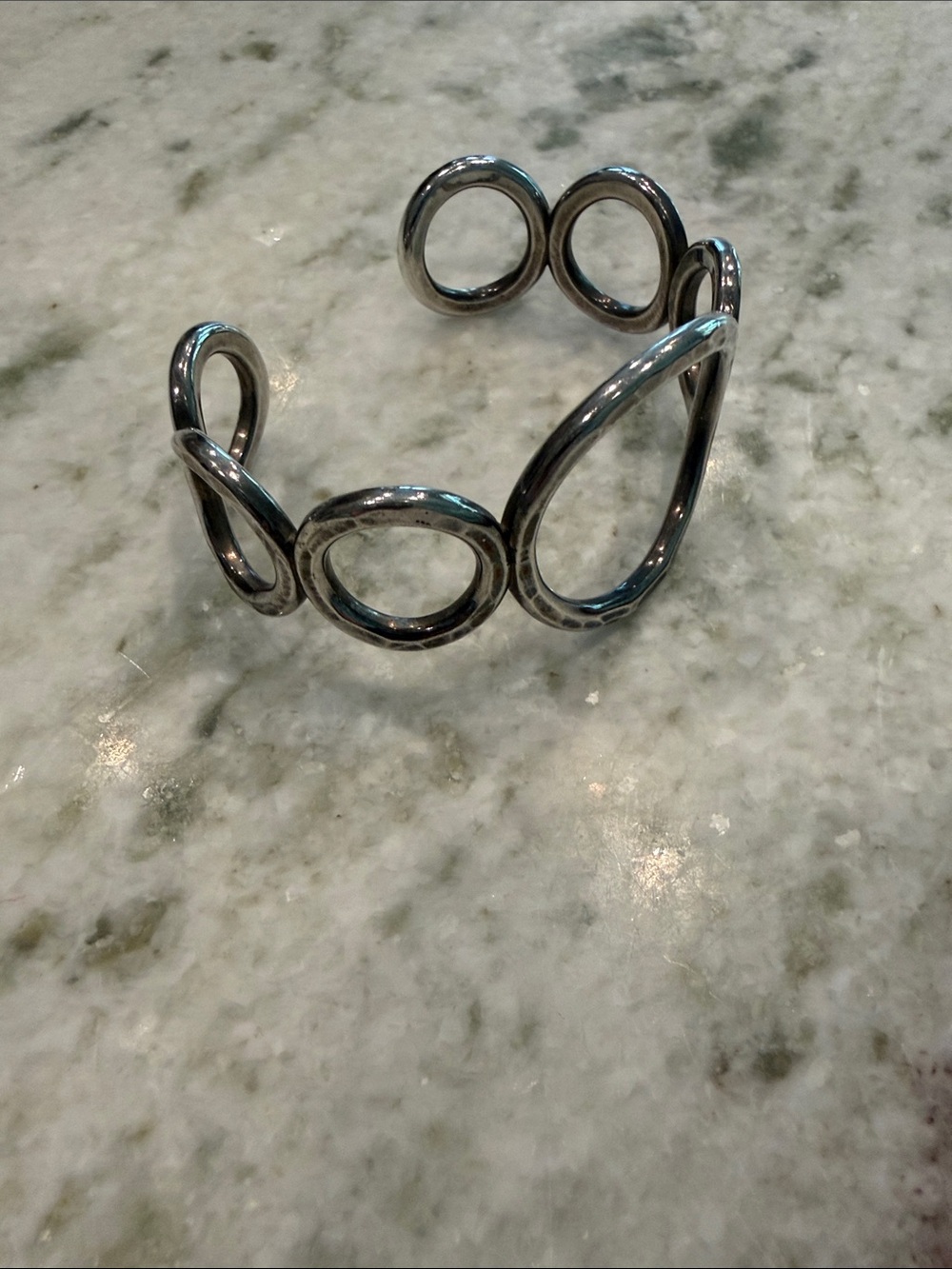 James Avery retired hammered circle cuff bracelet